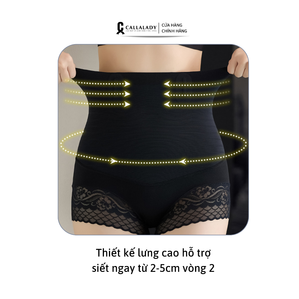 Quần gen bụng định hình Callalady định hình eo gen nịt bụng dưới co dãn thông thoáng nâng mông siết đùi 15