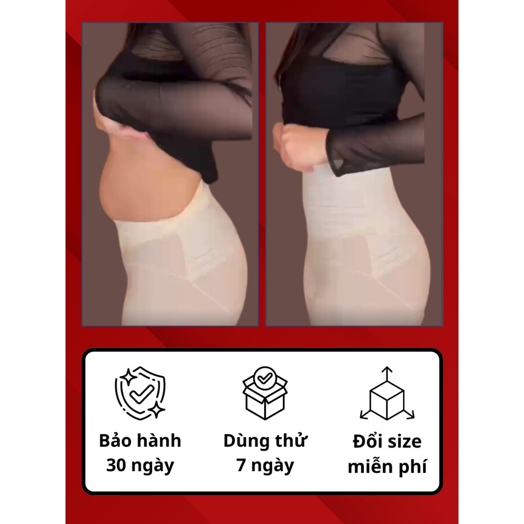 Quần gen bụng định hình Callalady định hình eo gen nịt bụng dưới co dãn thông thoáng nâng mông siết đùi 15