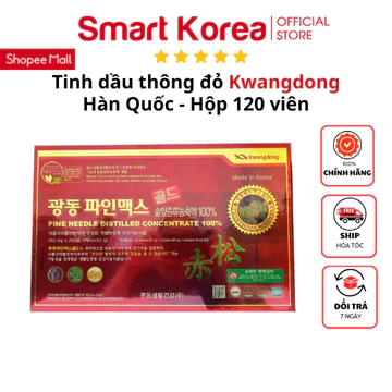 Tinh Dầu Thông Đỏ Kwangdong Hoàng gia Hàn Quốc Daedong Korea Ginseng - Hộp 120 Viên