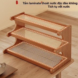 Giá để đồ để bàn bằng gỗ nhiều tầng giá để đồ để bàn phòng ngủ phòng khách ban công giá để đồ để đồ