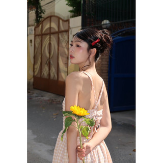 Váy maxi cổ yếm hở lưng Jenny Dress DamibyQuynh