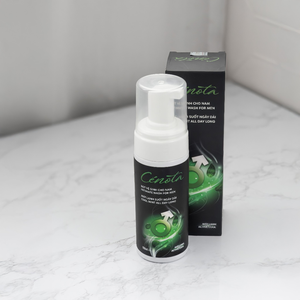 Ảnh Bọt Vệ Sinh Nam Cao Cấp Cenota Mát lạnh & Sạch sâu 150ml, Dung Dịch Vệ Sinh Tạo Bọt Nam Giới , Mạnh Mẽ, Nam Tính 4