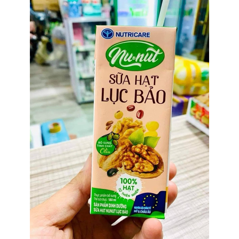 {Sale Sốc} Sữa Hạt Lục Bảo Nu_nut 1t 48h 180ml cho cả gia đình