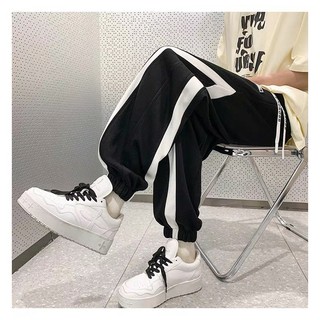 Quần JOGGER ống rộng hách dáng vải nỉ Phong cách Hàn quốc QUẦN DRAGON PHỐI SỌC dáng thể thao K1