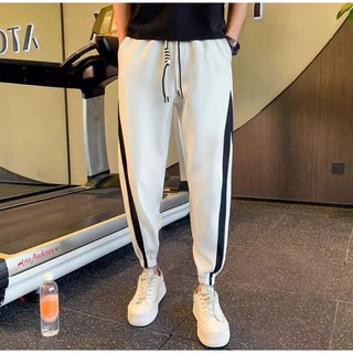 Quần DRAGON Bo Gấu Chất Nỉ Bông Dày Dặn unisex dáng dài nam nữ phối sọc basic 2025 - DTB k1