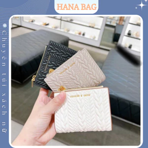 Ví ngắn cka vân nổi full box - HANA BAG