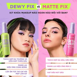 (Hàng Công Ty) Xịt Khóa Nền DAZZLE ME Get A Grip Makeup Setting Spray 60ml Duduhouse