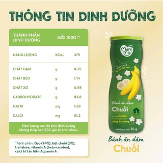 Bánh Ăn Dặm Mămmy Dạng Hũ 50g, Vị Trái Cây Và Rau Củ Giúp Hỗ Trợ Tiêu Hoá Cho Bé - Lucie's Mom