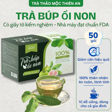 Trà Búp Ổi Non Thiên An Hộp 50 Túi Giúp Giảm Cân, Trà Lá Ổi Cải Thiện Tiêu Hóa, Ổn Định Đường Huyết