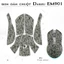 Skin dán chuột Dareu EM901 mẫu X-cross, Âu Cơ, Zelda, đài sen | Film 3M | custom miếng dán theo yêu cầu