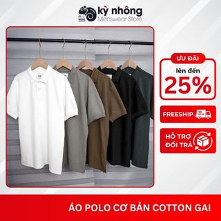 Áo Polo Nam KAF Chất Cotton Gai – Phong Cách Trẻ Trung, Basic, Dễ Phối Đồ