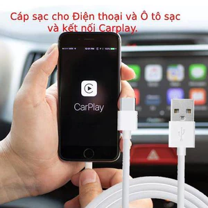 Cáp sạc nhanh Chân USB- C cho điện thoại androi và cáp sạc Ô Tô kết nối Carplay