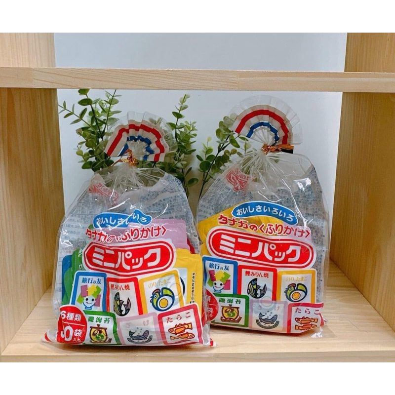 Gia Vị Rắc Cơm Furikake Nhật Bản 6 Vị 30 Gói, Gia Vị Ăn Dặm An Toàn Đầy Đủ Dưỡng Chất Cho Bé