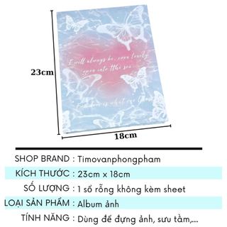 Album Ảnh Binder Đựng Card A5 - Sổ Còng Sưu Tầm Gợn Nước Timo VPBL15