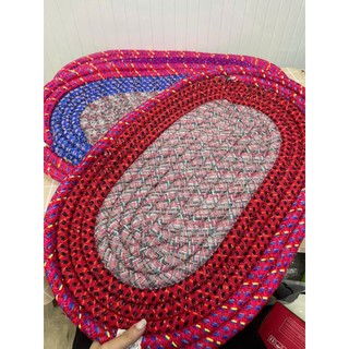 Thảm Lau Chân Dạng Quấn Hình Oval Kích Thước 38 x 57cm (Thảm To) - Hùng Home