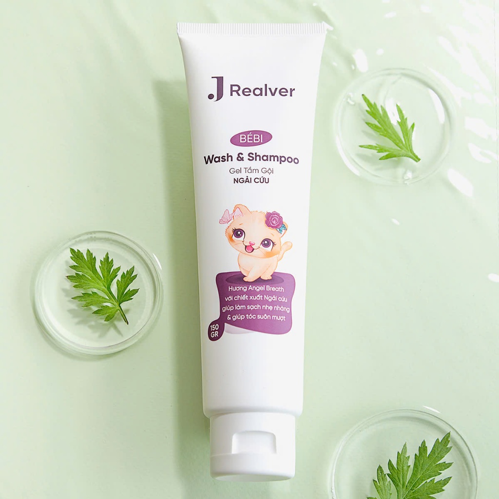 Gel tắm gội cho bé - BÉBI hương Angel Breath 150g - Chiết xuất Ngải cứu, giúp bé tự do khám phá