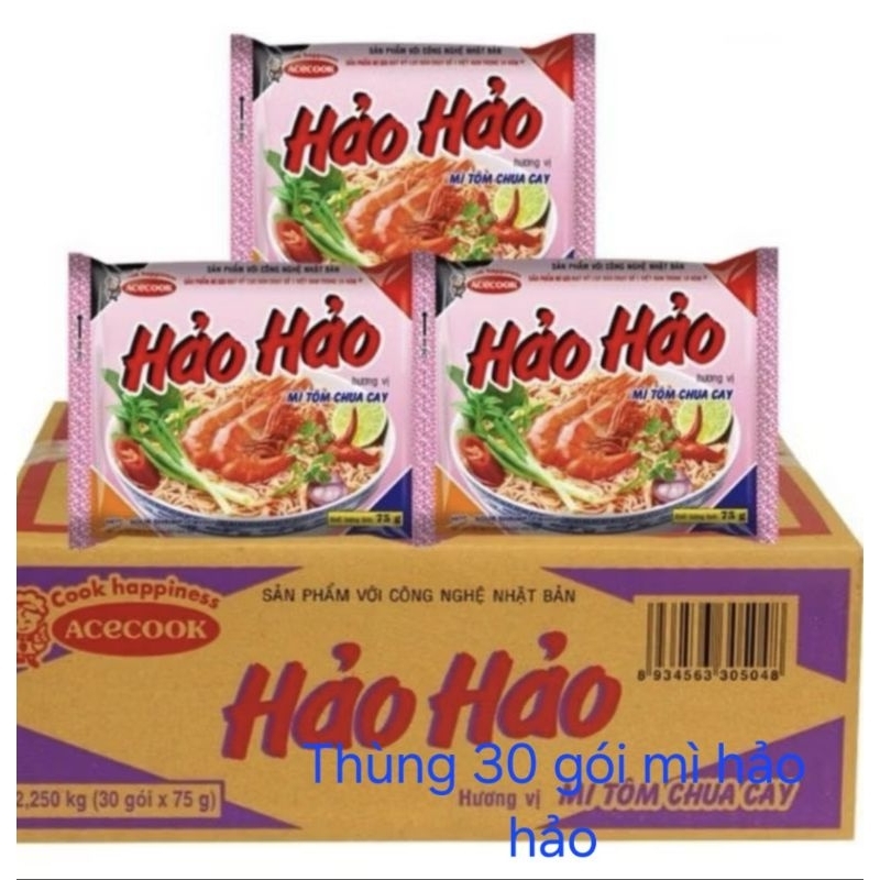Mì tôm hảo hảo vị tôm chua cay 30 gói