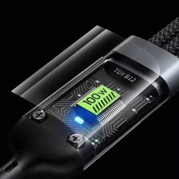Dây Sạc Tự Ngắt 100w Sạc Nhanh Hỗ Trợ Tiện Lợi-Dây Cáp Sạc Nhanh 3in1 Tự Điều Chỉnh DònG - CÁP SẠC 3 ĐẦU SIÊU BỀN