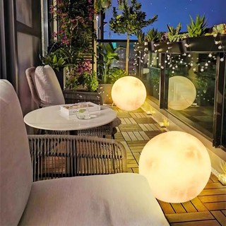 (KÈM QUÀ TẶNG) Đèn Trăng Năng Lượng Mặt Trời Kích Thước 60cm 80cm, Đèn NLMT 3 Màu Led Chống Nước Ngoài Trời BH 1Năm