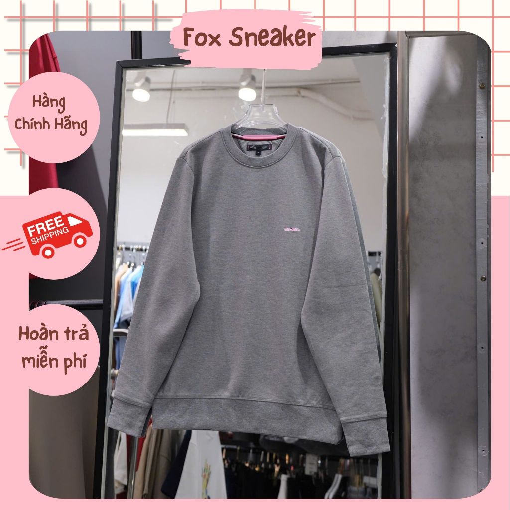 Sweater Xám Basic Hàng Chính Hãng SP017624 | Fox Sneaker | Shopee Việt Nam