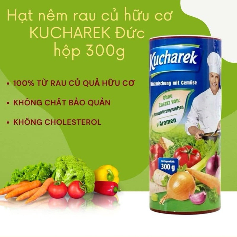 Hạt nêm hữu cơ chay Kucharek Đức ONFOD cho bé ăn dặm ăn chay giảm cân healthy eat clean