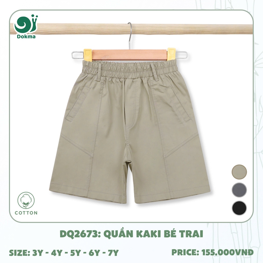 (13-25kg, 3-7Y) Quần Ngố, Quần Short Thể Thao Thời Trang Dokma Mã DQ2025 DQ2111 DQ2673