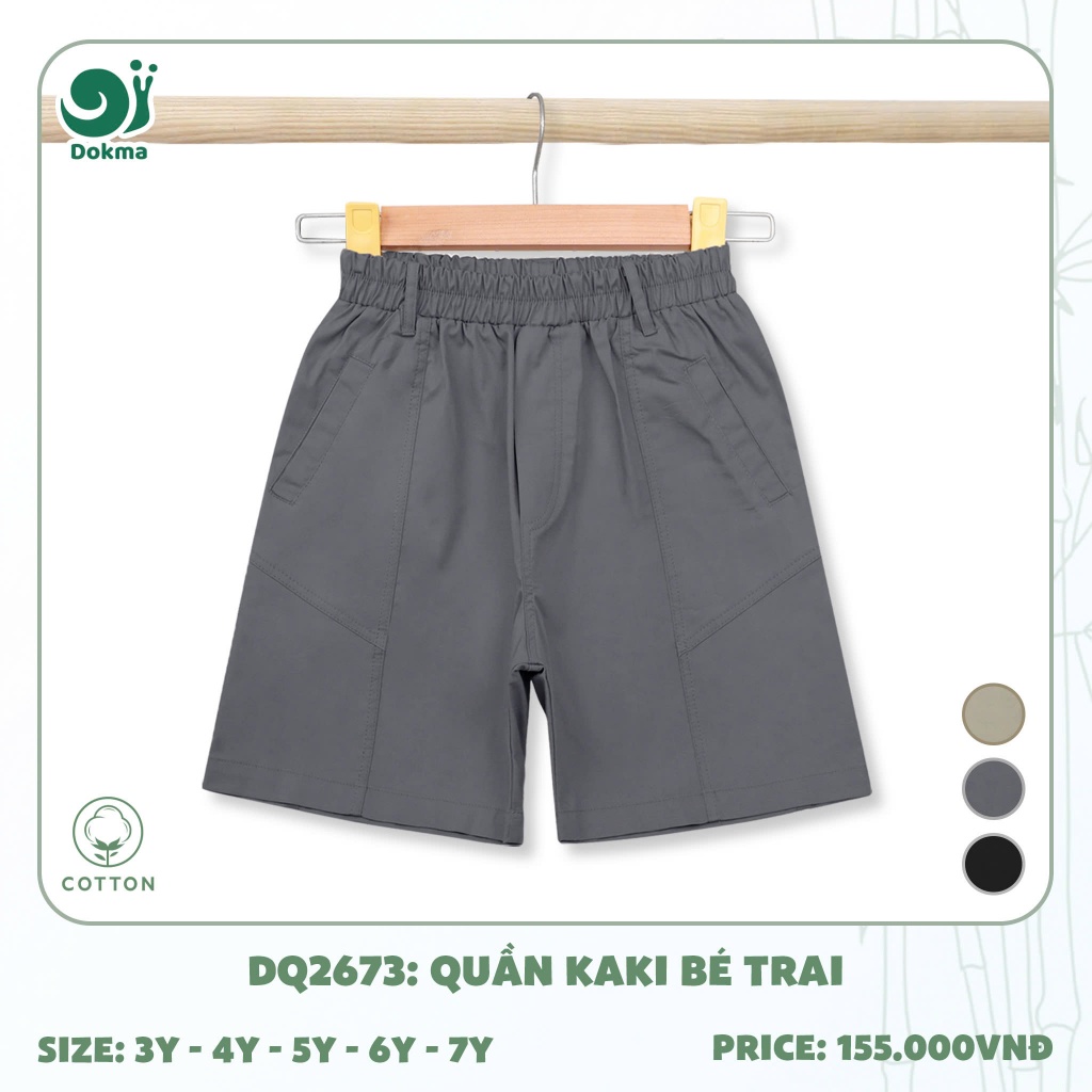 (13-25kg, 3-7Y) Quần Ngố, Quần Short Thể Thao Thời Trang Dokma Mã DQ2025 DQ2111 DQ2673