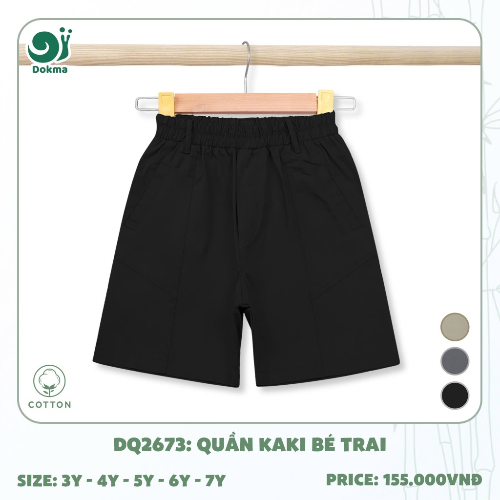 (13-25kg, 3-7Y) Quần Ngố, Quần Short Thể Thao Thời Trang Dokma Mã DQ2025 DQ2111 DQ2673
