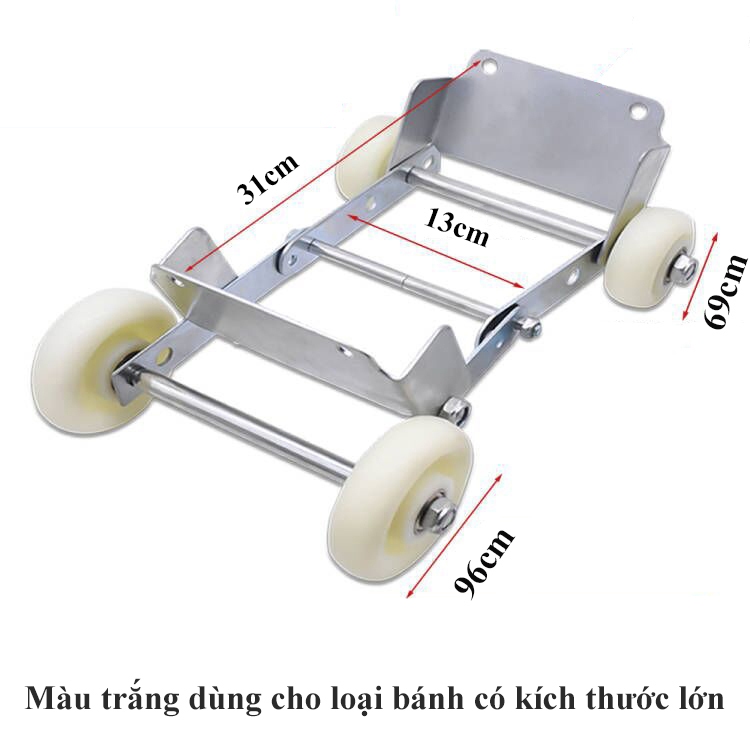 Bánh xe trợ lực OSIDEN bánh xe cứu hộ đẩy trợ lực có thể gấp gọn tiện lợi khẩn cấp cho bánh xe sau khi bị thủng