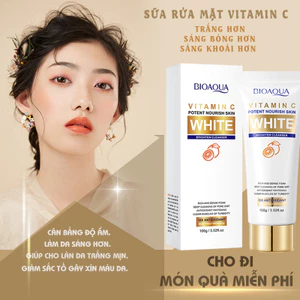 sữa rửa mặt cho nữ làm trắng da sửa rửa mặt nữ da khô nhạy cảm sữa rửa mặt tuổi dậy thì da dầu mụn Vitamin C 100g