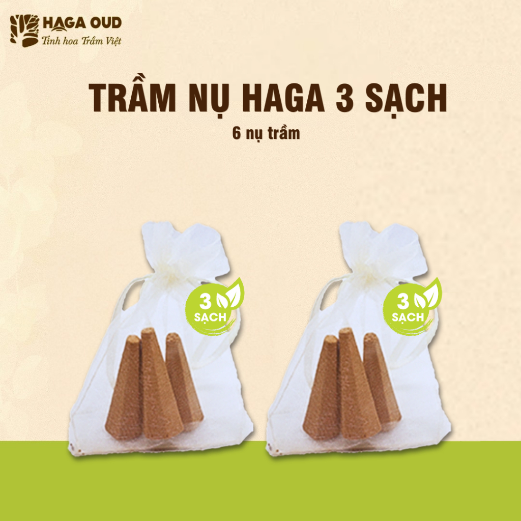 Ảnh Trầm nụ Haga 3 Sạch, Hương thơm trầm hương ngọt ấm, Xông nhà tẩy uế -6 NỤ 1