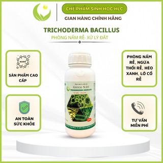 NẤM ĐỐI KHÁNG TRICHODERMA BACILLUS HLC (DẠNG NƯỚC) 500ML - Ủ PHÂN CHUỒNG, TƯỚI CÂY, ĐỐI KHÁNG NẤM BỆNH, CẢI TẠO ĐẤT