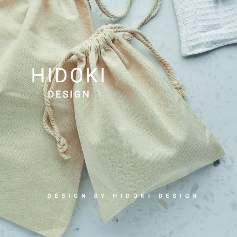 Túi Vải Dây Rút Trơn Mini Vải Mộc Nhiều Hình | Shopee Việt Nam