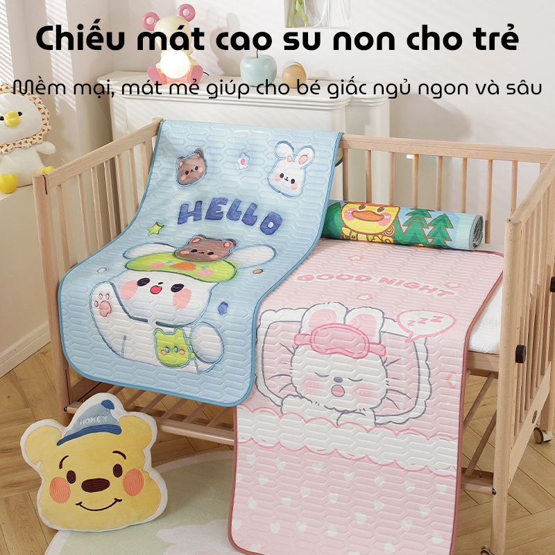 Ảnh Chiếu Điều Hoà Cao Su Non Cho Bé KidAndMom 60x120cm In Hình 5D (Không Có Chống Thấm) 1
