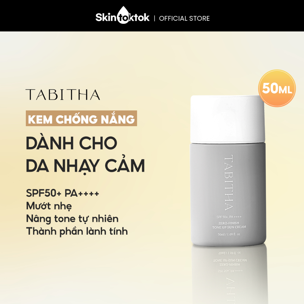 [TABITHA ] Kem chống nắng vật lý nâng tone tự nhiên TABITHA Zero Finish ...