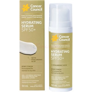 Tinh chất chống nắng cấp ẩm Cancer Council Hydrating Serum SPF50+ (50ml)