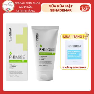 Sữa Rửa Mặt SenaDemar Da Nhạy Cảm Ngăn Ngừa Bã Nhờn 150ml - Bebeauskinshop