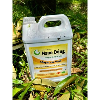 NANO ĐỒNG RỬA VƯỜN HLC 500ml - XỬ LÝ ĐẤT TRỒNG, XỬ LÝ GIÁ THỂ TRỒNG CÂY, TẨY RỬA RONG RÊU, NẤM, VI KHUẨN SAU THU HOẠCH