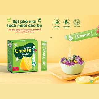 Phô Mai Tách Muối Mămmy Dạng Bột Rắc Cơm, Cháo Cho Bé Ăn Dặm, Hộp 10 gói (3g/gói) - Lucie's Mom