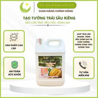 Lớn trái sầu riêng,tròn trái, xanh gai, chắc cuống trái 5L