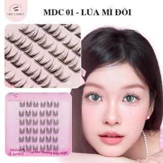 Lông Mi Giả Sẵn Keo MDC Lashes mua theo combo Tặng Nhíp + keo + kẹp Mí - Mi Có Thể Tái Sử Dụng Nhiều Lần