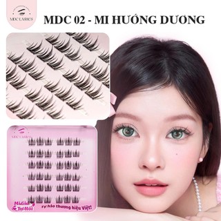 Lông Mi Giả Sẵn Keo MDC Lashes mua theo combo Tặng Nhíp + keo + kẹp Mí - Mi Có Thể Tái Sử Dụng Nhiều Lần