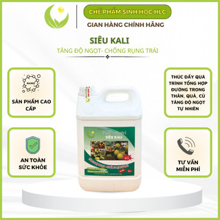 Siêu kali hlc can 5L, siêu ngọt trái, tăng độ ngọt trái, chắc trái, to củ, to hoa cho cây trông