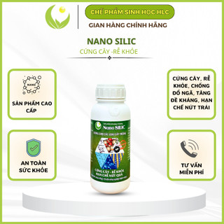 NANO SILIC HLC 500ml - CỨNG CÂY, CHỐNG NẤM BỆNH, CHỐNG NỨT TRÁI, TĂNG KHẢ NĂNG DẪN TRUYỀN DINH DƯỠNG CHO CÂY - 500ML