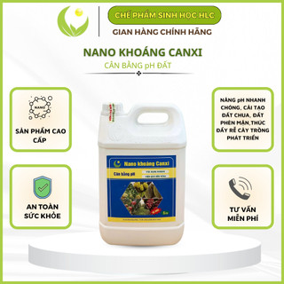 NÂNG PH ĐẤT NANO KHOÁNG CANXI CAN 5 LÍT  - TĂNG PH ĐẤT NHANH, HẠ PHÈN, CÂN BẰNG PH ĐẤT, THAY THẾ VÔI