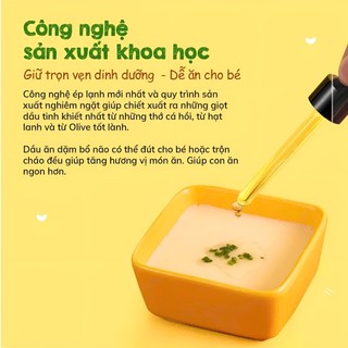 Combo 3 Dầu Ăn Dặm Bổ Não Mămmy: Dầu Olive, Dầu Cá Hồi, Dầu Hạt Lanh Bổ Não, Chai/30ml - Lucie's Mom