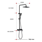 Sen Cây Tắm Đứng Phím Đàn HATO Inox 304 , Vòi Sen Tắm Nóng Lạnh 3 Chế Độ Xả Nước, Chống Bám Cặn Canxi — ảnh 6