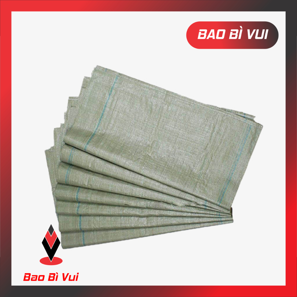 [10 cái]  Bao tải đóng hàng, bao PP dệt , bao gói hàng - BAO BÌ VUI