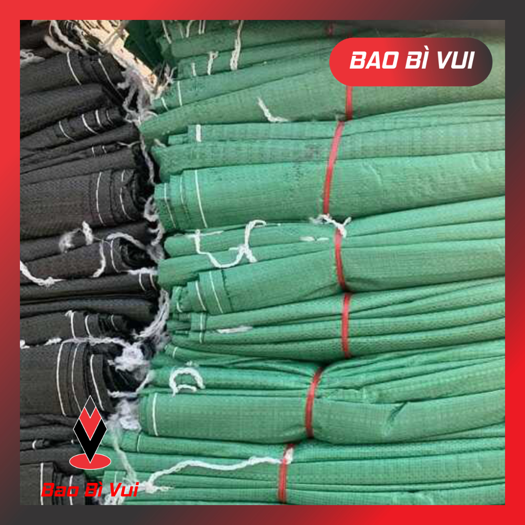 [10 cái]  Bao tải đóng hàng, bao PP dệt , bao gói hàng - BAO BÌ VUI