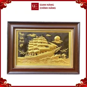 Tranh Đồng Thuận Buồm Xuôi Gió ( 28x38cm ) - Cửu Diệu Thiên - TB003